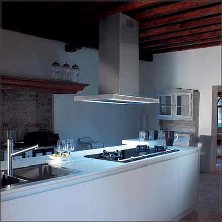 Falmec Silence LUMINA NRS isola 90 inox vetro acciaio (800)