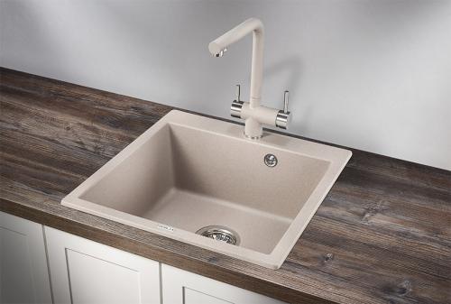 Кухонная мойка GRANULA 5102, АНТИК (БЕЖЕВЫЙ), кварц