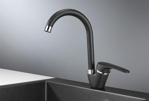 Кухонный смеситель GRANULA 1024, ЧЁРНЫЙ
