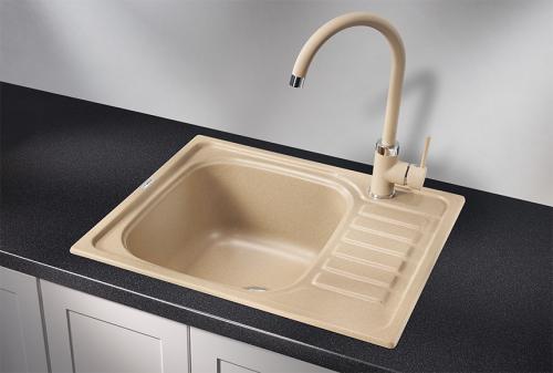 Кухонная мойка GRANULA 5801, ПЕСОК, кварц