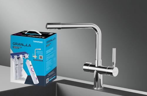 Кухонный смеситель GRANULA Комплект кухонный смеситель Granula 2088 Хром + Фильтр Granula Кухонный смеситель GRANULA Комплект кухонный смеситель Granula 2088 Хром + Фильтр Granula