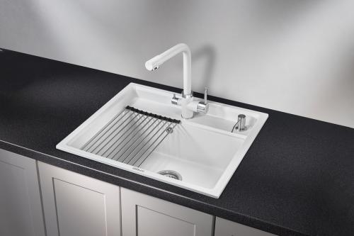 Кухонная мойка GRANULA KS-6003, АРКТИК (БЕЛЫЙ), кварц