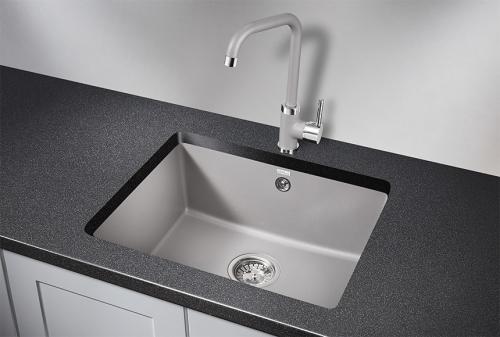 Кухонная мойка GRANULA 5551, АЛЮМИНИУМ, кварц