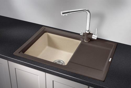 Кухонная мойка GRANULA HI-74, ЭСПРЕССО/ПЕСОК,ГИБРИД  кухонная мойка , кварц