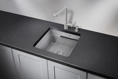 Кухонная мойка GRANULA KS-4501U, АЛЮМИНИУМ, кварц