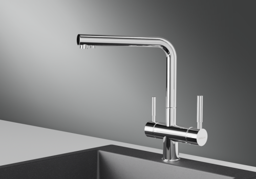 Кухонный смеситель GRANULA 2305, НЕРЖ