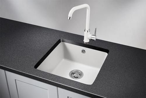 Кухонная мойка GRANULA 3801, АРКТИК (БЕЛЫЙ), кварц