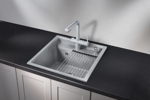 Кухонная мойка GRANULA KS-5002, АЛЮМИНИУМ  кварц