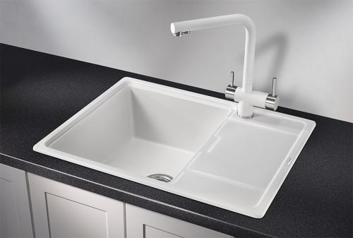 Кухонная мойка GRANULA 6503, АРКТИК (БЕЛЫЙ), кварц