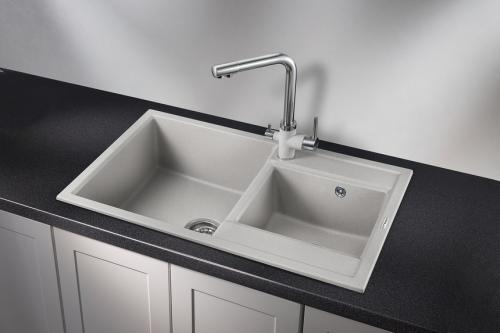 Кухонная мойка GRANULA 8201, БАЗАЛЬТ, кварц