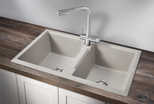 Кухонная мойка GRANULA 8101, БАЗАЛЬТ, кварц
