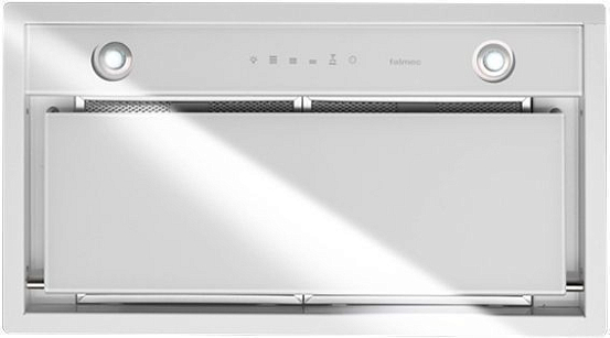 Falmec Design GRUPPO INCASSO MURANO 50 inox vetro bianco (800)