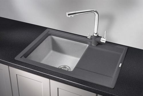 Кухонная мойка GRANULA HI-74, ГРАФИТ/БАЗАЛЬТ,ГИБРИД  кухонная мойка , кварц