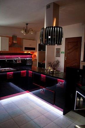 Falmec Design+ PRESTIGE isola 75 inox vetro nero (800)