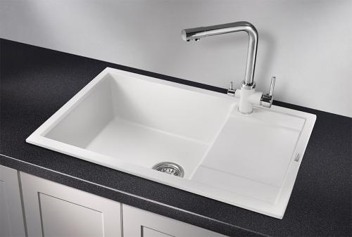 Кухонная мойка GRANULA 7805, АРКТИК (БЕЛЫЙ), кварц