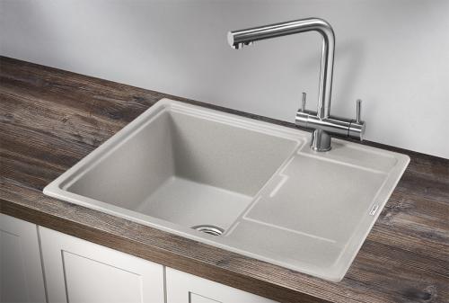 Кухонная мойка GRANULA 6503, БАЗАЛЬТ, кварц