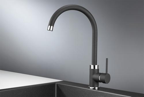 Кухонный смеситель GRANULA 2125, ЧЁРНЫЙ