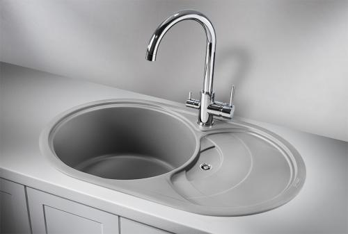 Кухонная мойка GRANULA 7801, АЛЮМИНИУМ, кварц