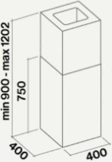 Falmec Mira Black Isola 40 (800)