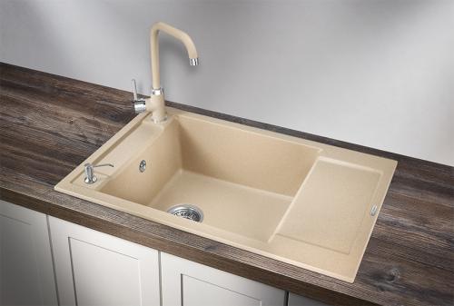 Кухонная мойка GRANULA 7806, ПЕСОК, кварц