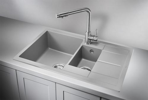 Кухонная мойка GRANULA 7802, АЛЮМИНИУМ, кварц