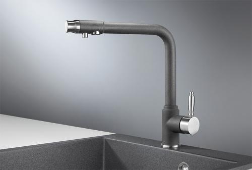Кухонный смеситель GRANULA 2301, ГРАФИТ