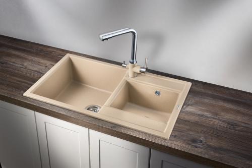 Кухонная мойка GRANULA 8201, ПЕСОК, кварц