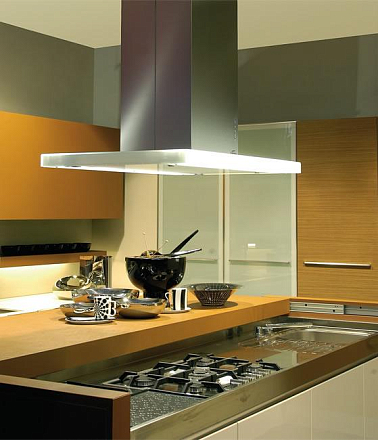 Falmec Fasteel LUX isola 90 inox vetro chiaro (800)
