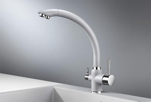 Кухонный смеситель GRANULA 2167, АЛЮМИНИУМ