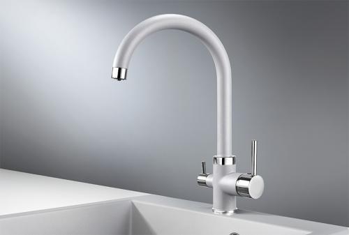 Кухонный смеситель GRANULA 2168, АЛЮМИНИУМ