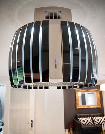 Falmec Design+ PRESTIGE isola 75 inox vetro nero (800)