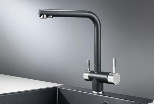 Кухонный смеситель GRANULA 2305, ШВАРЦ