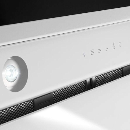 Falmec Design GRUPPO INCASSO MURANO 50 inox vetro bianco (800)