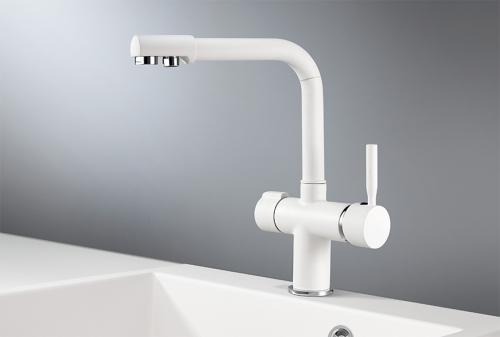 Кухонный смеситель GRANULA 2088, АРКТИК (БЕЛЫЙ)