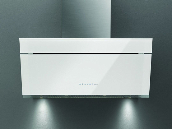 Falmec Design+ BUTTERFLY 90 inox vetro bianco (800)