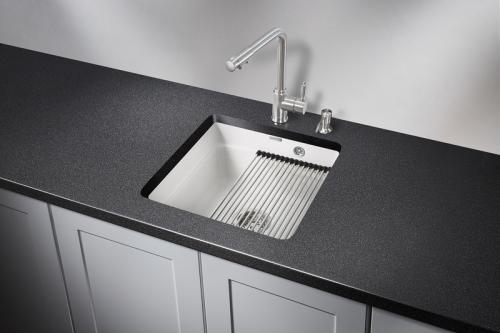 Кухонная мойка GRANULA KS-4501U, АРКТИК (БЕЛЫЙ), кварц