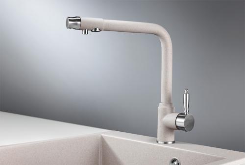 Кухонный смеситель GRANULA 2301, АНТИК (БЕЖЕВЫЙ)
