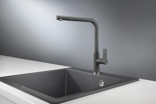 Кухонный смеситель GRANULA 2502, ГРАФИТ