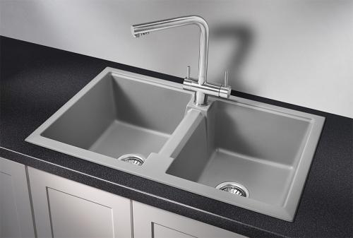 Кухонная мойка GRANULA 8101, АЛЮМИНИУМ, кварц