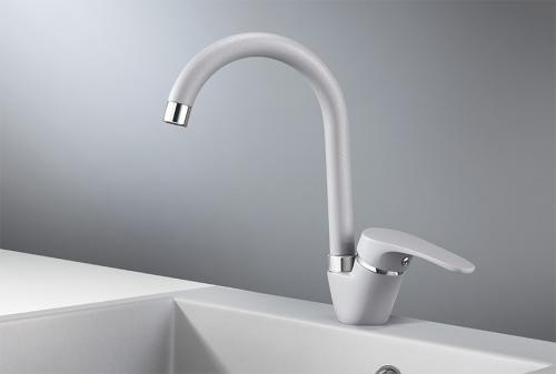 Кухонный смеситель GRANULA 1024, АЛЮМИНИУМ