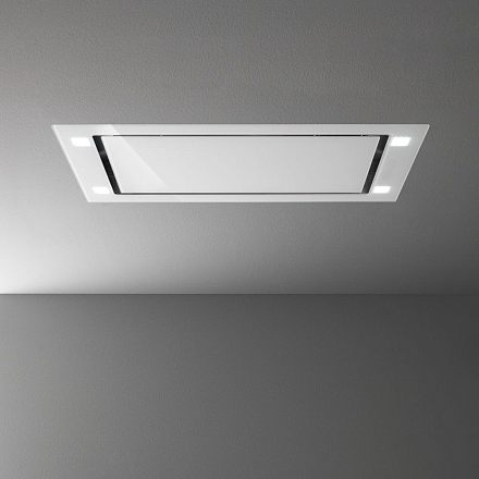 Falmec Design+ SIRIO soffitto 90 vetro bianco