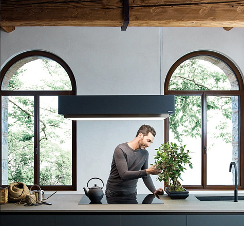 Falmec CIRCLE.TECH Levante 120 graphite glass