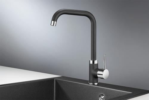 Кухонный смеситель GRANULA 0041, ЧЁРНЫЙ