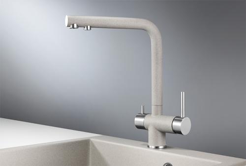 Кухонный смеситель GRANULA 2305, БАЗАЛЬТ