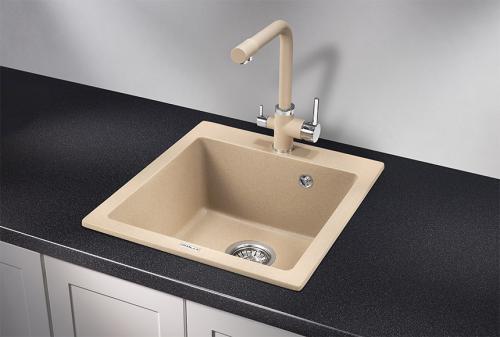 Кухонная мойка GRANULA 4651, ПЕСОК, кварц