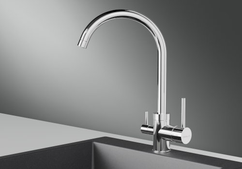Кухонный смеситель GRANULA 2168, ХРОМ