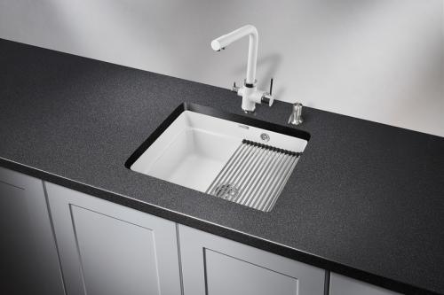 Кухонная мойка GRANULA KS-5501U, АРКТИК (БЕЛЫЙ), кварц