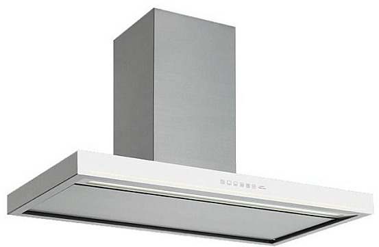 Falmec Design BLADE isola 90 inox vetro bianco (800)