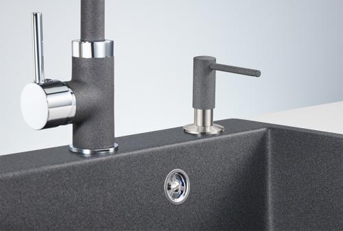 Кухонный дозатор GRANULA 018 D, ГРАФИТ (ЧЁРНО-СЕРЫЙ)