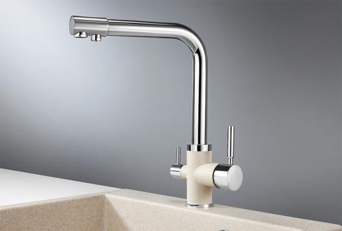 Кухонный смеситель GRANULA 3015, XРОМ/ПИРИТ